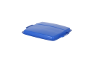 Couvercle à poser - pour conteneurs de pré-tri / bacs emboîtables de 90 litres - bleu - 1