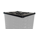 Coiffe pour palettes 1200 x 1000 - Noir - 1