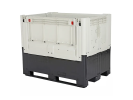 Faltbare Palettenbox 1389 C3 - 1200 x 800 x H978 mm - geschlossen - mit 2 Ladeklappen - 1