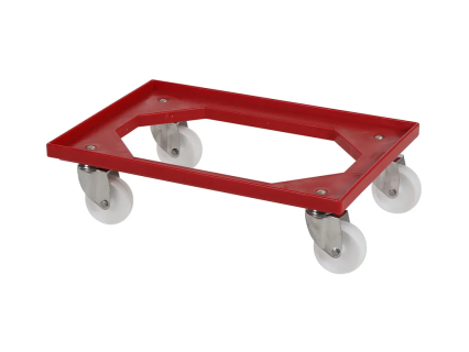 Plastic trolley (620 x 420 x 180) - nylon swivel castors