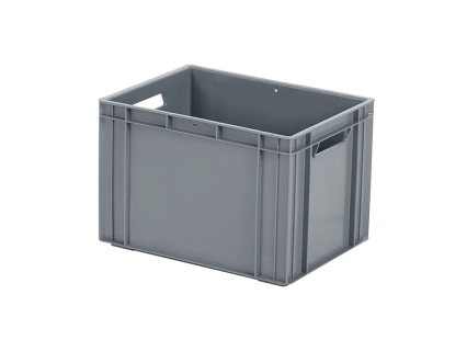 Caisse gerbable - 400x300xH273mm - gris