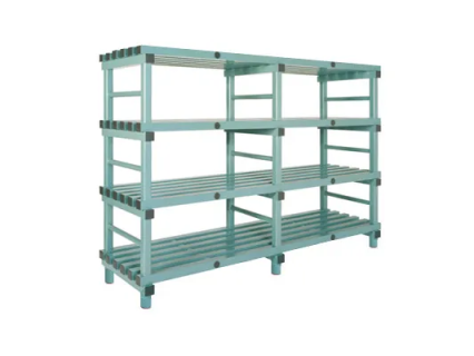 Plastic rack (Euro rack) - 2000 x 400 x H 1520 mm