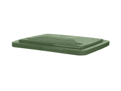 Lay-on lid for transport bins 210 litre - green