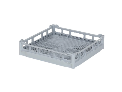 Glass basket 500x500mm - maximum glass height 73 mm - without compartmentalization - grey