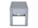 Caisse empilable avec ouverture de préhension - 600x400xH421mm - gri - 3