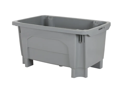 ET-Box - Economic Transport Box 2.0 - 300 l - on 5 feet - grey