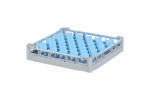 Gläserkorb 500x500mm - maximale Glashöhe 73 mm - mit blauer 44-Fächer-Trennung - maximale Glasdurchmesser 67mm - 1