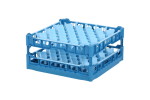 Gläserkorb 500x500mm blau - maximale Glashöhe 195 mm - mit blauer 44-Facheinteilung - maximale Glasdurchmesser 67mm - 1