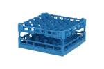 Gläserkorb 500x500mm blau - maximale Glashöhe 210 mm - mit blauer 5x5 Facheinteilung - maximales Glas-Ø 90mm - 1