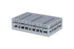 Clixrack-Tellerkorb 600 x 400 mm grau - Tellerrandhöhe max. 28 mm - mit grauer 3 x 12 Facheinteilung - max. Ø des Tellers 140 mm - 1
