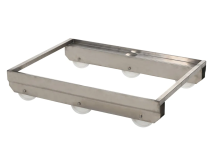 Stainless steel trolley - for 800x600mm stacking bins