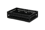 Clixrack-Tellerkorb 600 x 400 mm schwarz - Tellerrandhöhe max. 28 mm - mit 3 x 12 Facheinteilung - max. Ø des Tellers 115 mm - 1