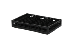 Clixrack-Tellerkorb 600 x 400 mm schwarz - Tellerrandhöhe max. 28 mm - mit 3 x 12 Facheinteilung - max. Ø des Tellers 72 mm - 1