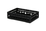 Clixrack Gläserkorb 600 x 400 mm schwarz - Glashöhe max. 115 mm - mit 5 x 8 Facheinteilung - maximales Ø Glas 66 mm  - 1
