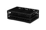 Clixrack-Tellerkorb 600 x 400 mm schwarz - Tellerrandhöhe max. 28 mm - mit 3 x 12 Facheinteilung - max. Ø des Tellers 170 mm - 1