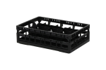Clixrack Gläserkorb 600 x 400 mm schwarz - Glashöhe max. 155 mm - mit 2 x 4 Facheinteilung - maximales Ø Glas 134mm  - 1