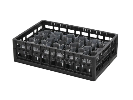 Reinigingskorf Comp 13/14 - heavy duty - bovenrand - variabele vakverdeling - Techrack