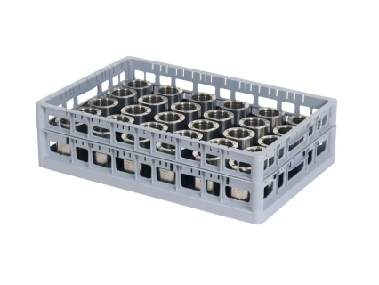 PP washing tray - top frame - single-divider configuration - Techrack