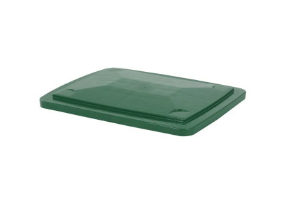 Lay-on lid for transport bins 400 litre - green