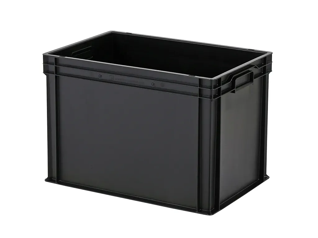 Stacking bin 600 x 400 x H 420 mm - black