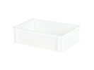 Bac gerbable Euronorm - 600 x 400 x H 175 mm - Blanc (fond lisse) - 1