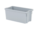 Stapel-nestbarer Behälter Euronorm - Chafing-Dish-Behälter - 800 x 400 x H 350 mm - Grau - 1