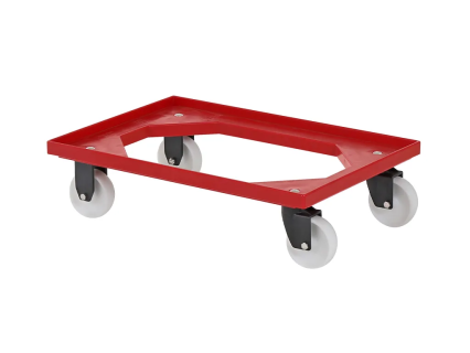 Chariot en plastique 600 x 400 mm - rouge