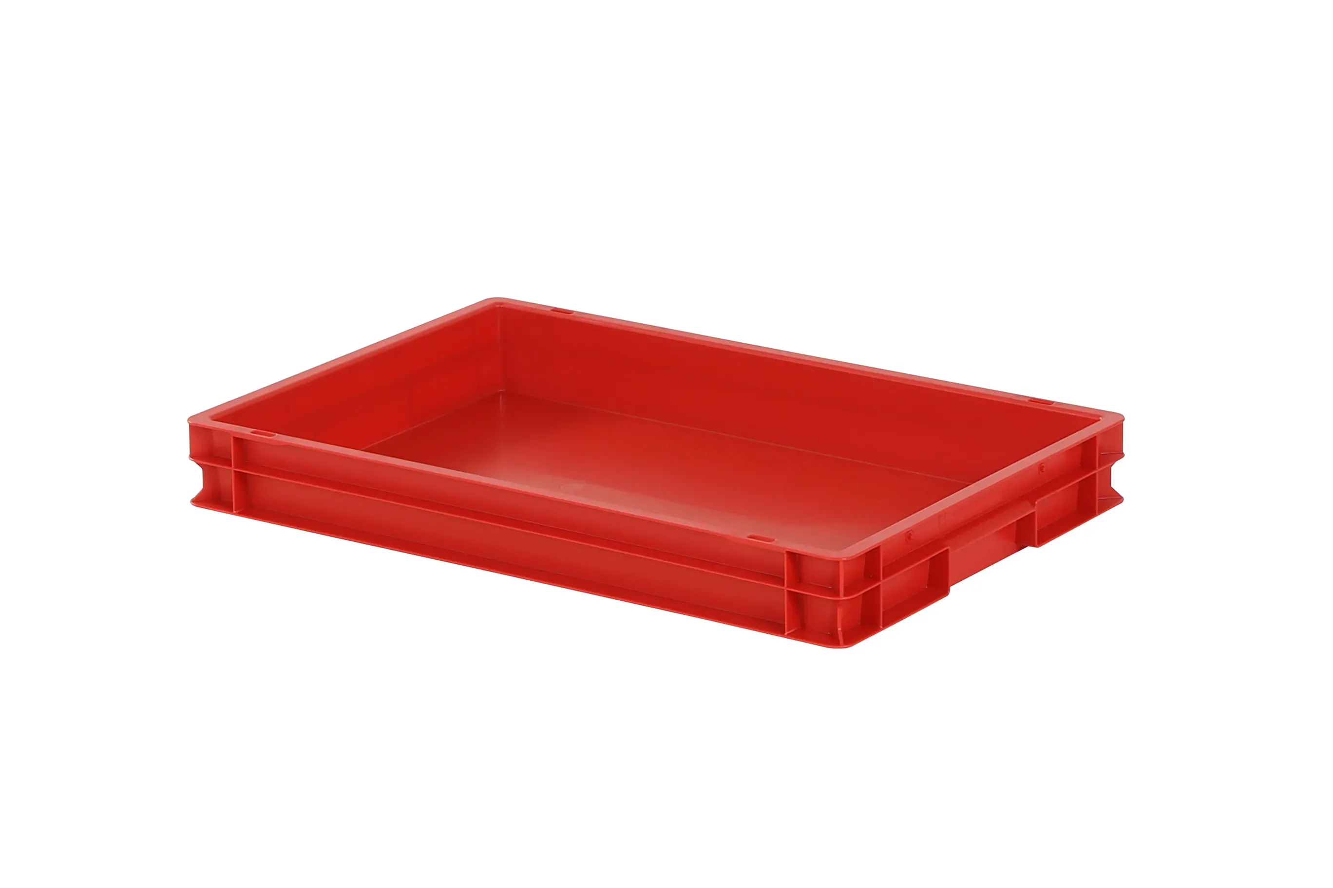 Stapelbak Euronorm - 600 x 400 x H 75 mm - rood