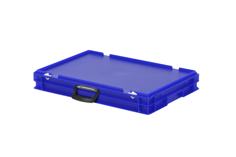 Valise - 600 x 400 x H 90 mm - Bleu