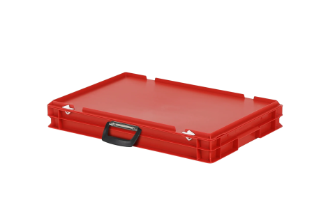 Valise - 600 x 400 x H 90 mm - Rouge