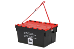 Boite à piles - 600 x 400 x H310 mm - Noir-Rouge - 7
