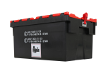 Boite à piles - 600 x 400 x H310 mm - Noir-Rouge - 4