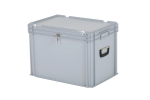 Transportbox mit Schloss - 600x400xH439 mm – Grau - 1