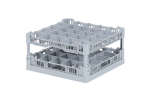 Gläserkorb 400 x 400 mm - für Glashöhen von 66 bis 190 mm - mit 5 x 5 Facheinteilung - maximaler Ø Glas 68mm - 1