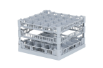 Gläserkorb 400 x 400 mm - für Glashöhen von 191 bis 240 mm - mit 5 x 5 Facheinteilung - maximaler Ø Glas 68mm - 1
