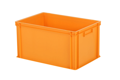 Bac gerbable Euronorm - 600 x 400 x H 320 mm - orange (fond renforcé)