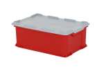 Bac gerbable Euronorm UNIBOX - 600 x 400 x H 225 mm - rouge - 4