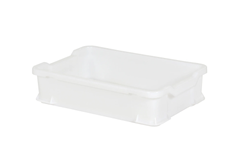 Bac gerbable Euronorm UNIBOX - 600 x 400 x H 145 mm - blanc