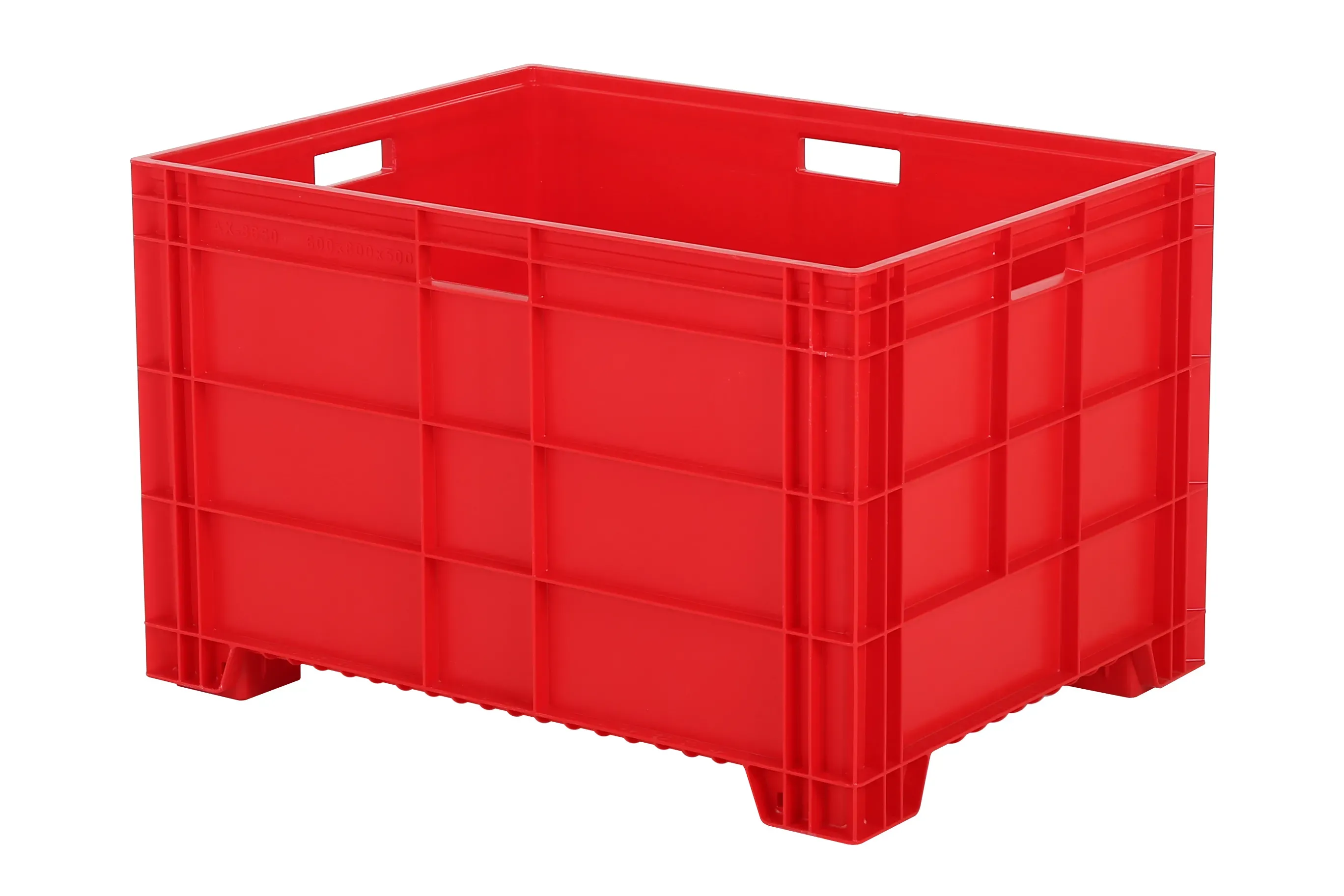 Stapelbak Euronorm - 800 x 600 x H 500 mm - rood