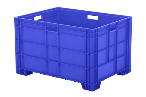 Euronorm stacking bin - 800 x 600 x H 500 mm - blue