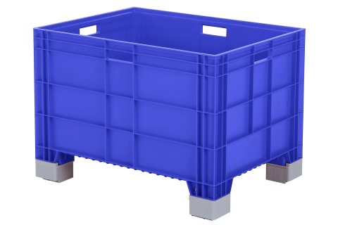 Euronorm stacking bin - 800 x 600 x H 570 mm - blue