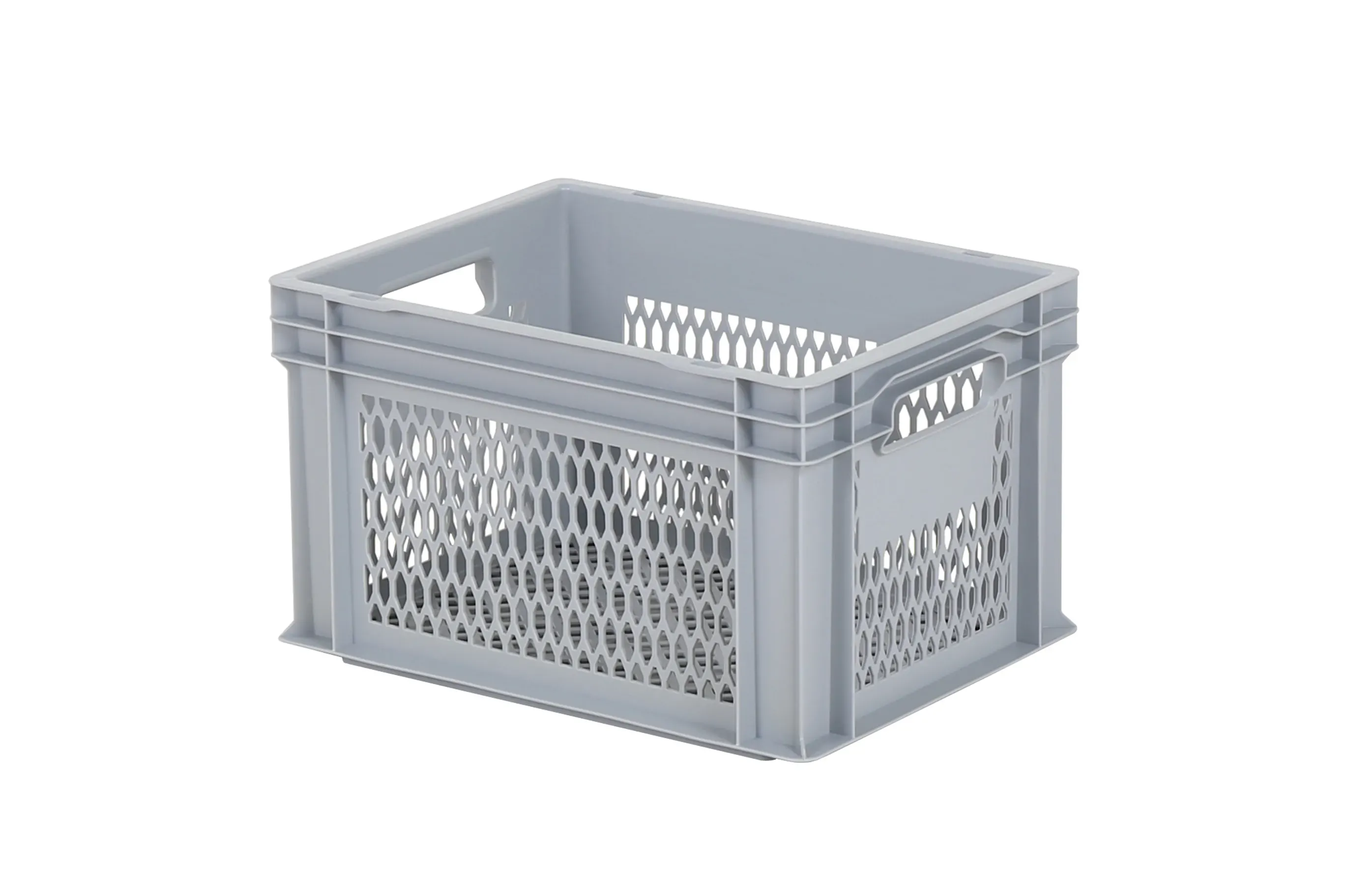 Stacking crate light - 400x300xH240mm - grey