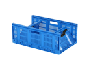 Caisse pliante - 600 x 400 x H 233 mm - bleu - 2