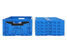 Caisse pliante - 600 x 400 x H 233 mm - bleu - 7