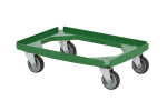 Chariot en plastique 600 x 400 mm - vert - 1
