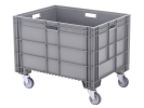 Bac gerbable Euronorm - 800 x 600 x H 640 mm (sur roues) - 1