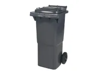 2-wiel kunststof afvalcontainer - 60 liter - grijs