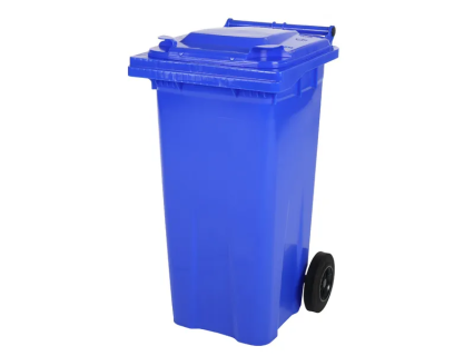 Two-wheeled 120 litre waste container - blue