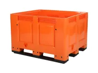 BIG BOX plastic palletbox - 1200 x 1000 mm - 3 runners - Orange