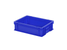 Stapelbehälter / Tellerbehälter - 400 x 300 x H 120 mm - Blau (glatter Boden)